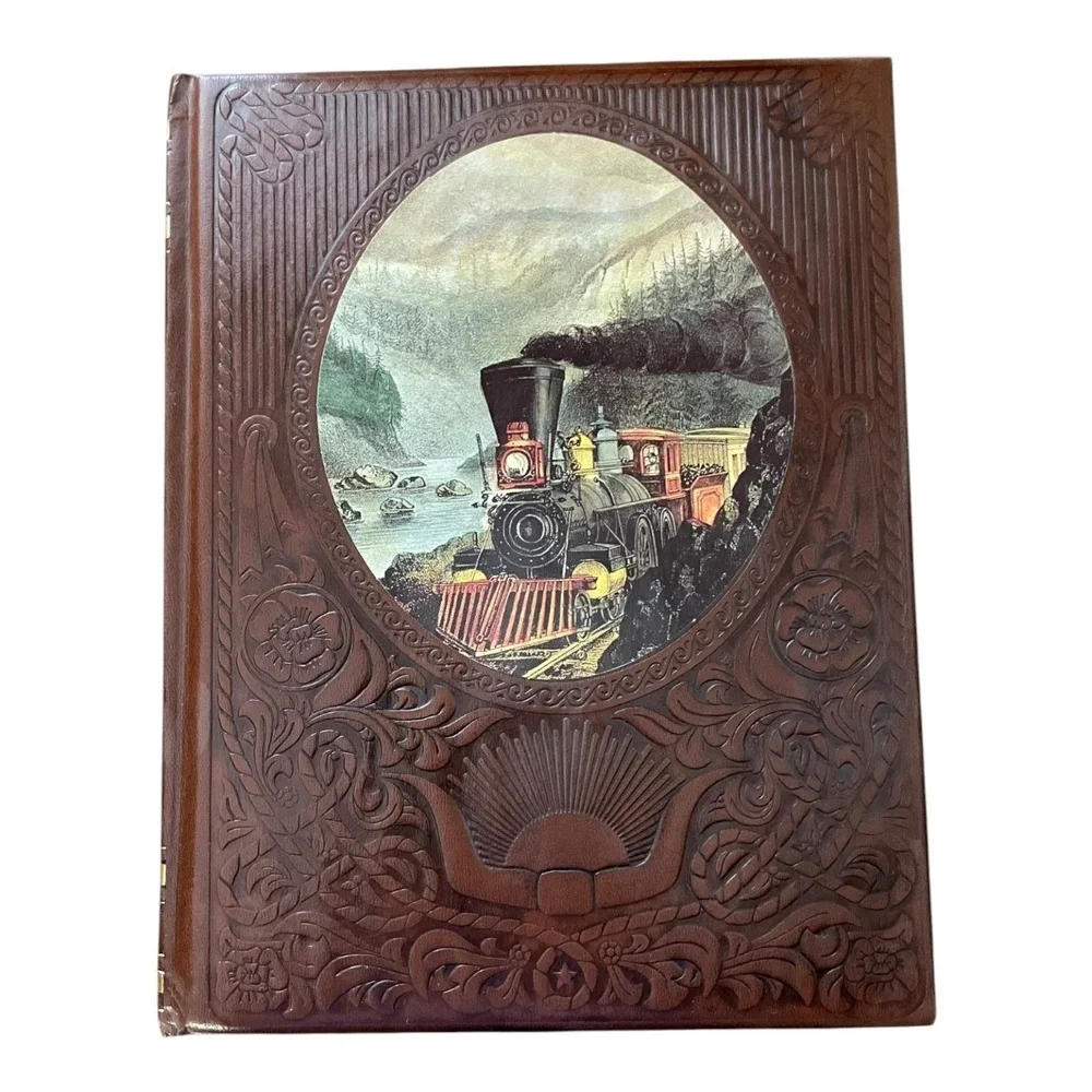 The Railroaders Time-Life Books The Old West Series Faux Leather Train History